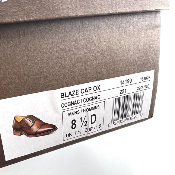 Florsheim Mens Size 8.5 Blaze Cap Oxfords Brown Leather Lace Up Dress Shoes New‎ main image 13